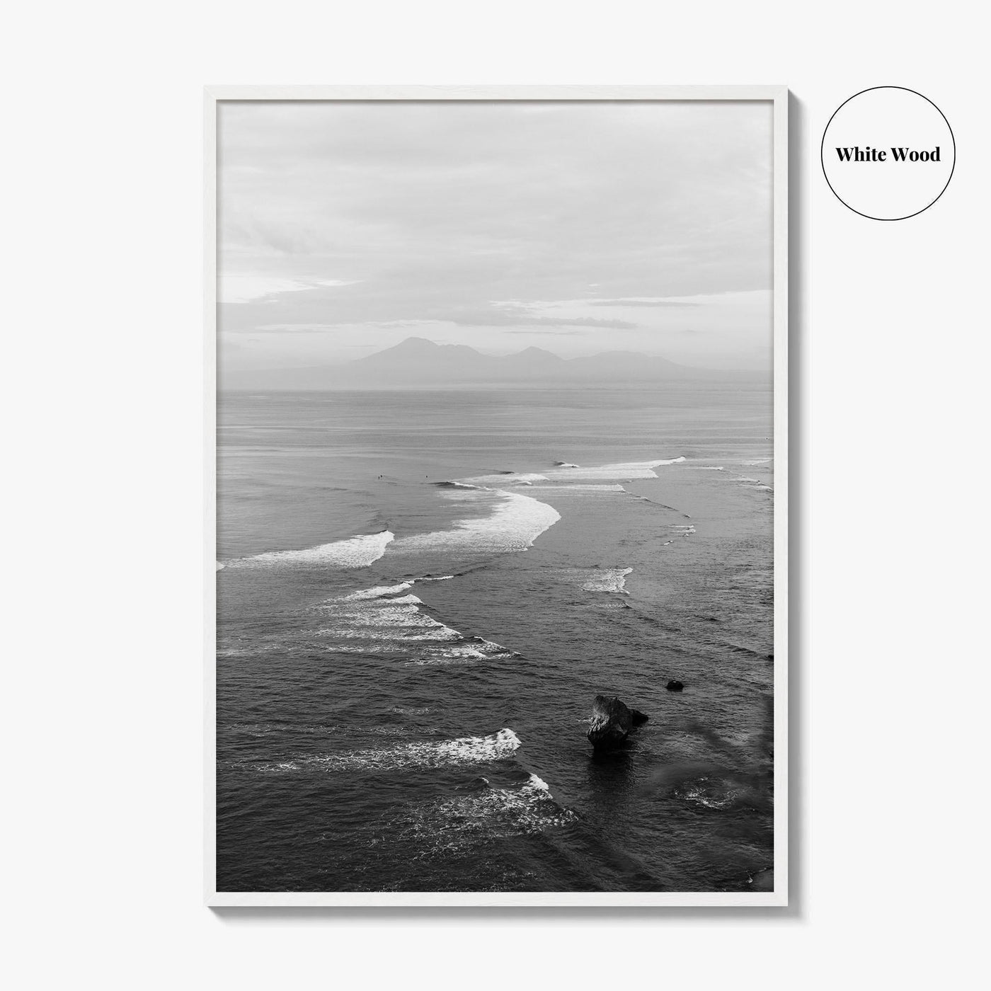 Bali Black and White Fine Art Photo Print, Indonesia Wall Decor Poster, Uluwatu