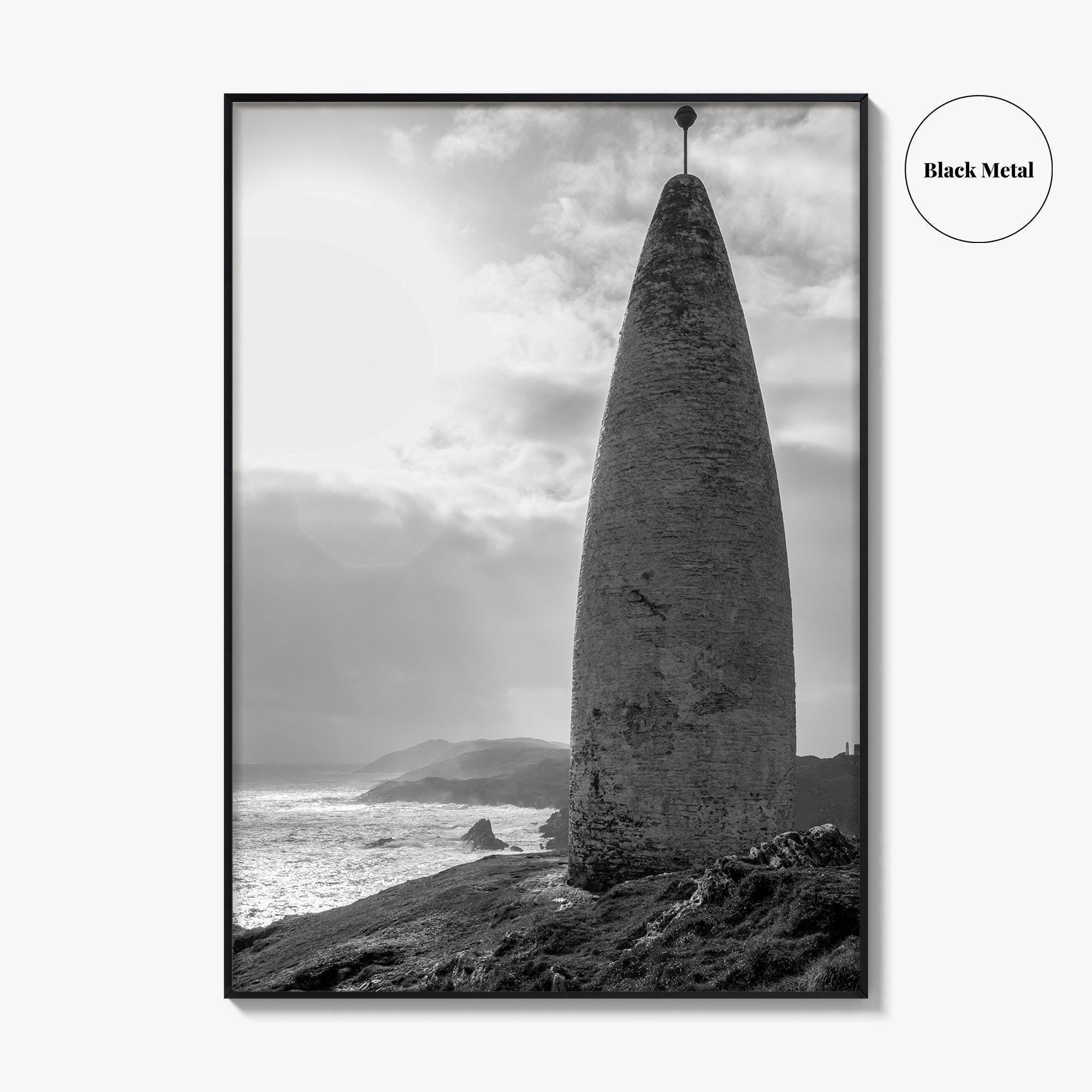 Baltimore Black and White Fine Art Photo Print, County Cork Ireland Coastal Poster
