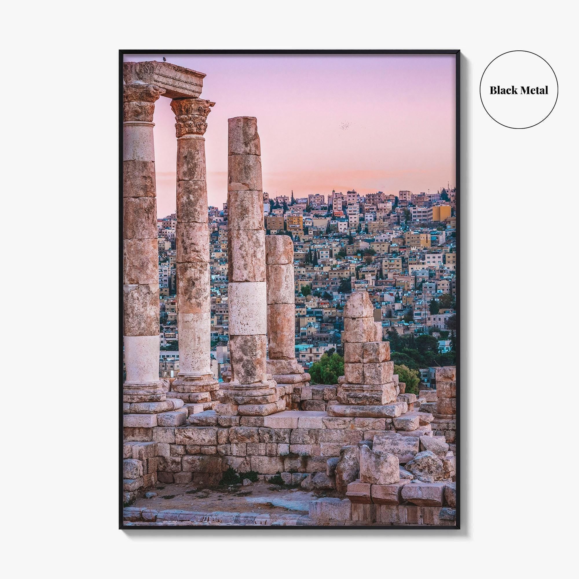 Amman Skyline Fine Art Photo Print, Jordan Wall Poster, Roman Ruins
