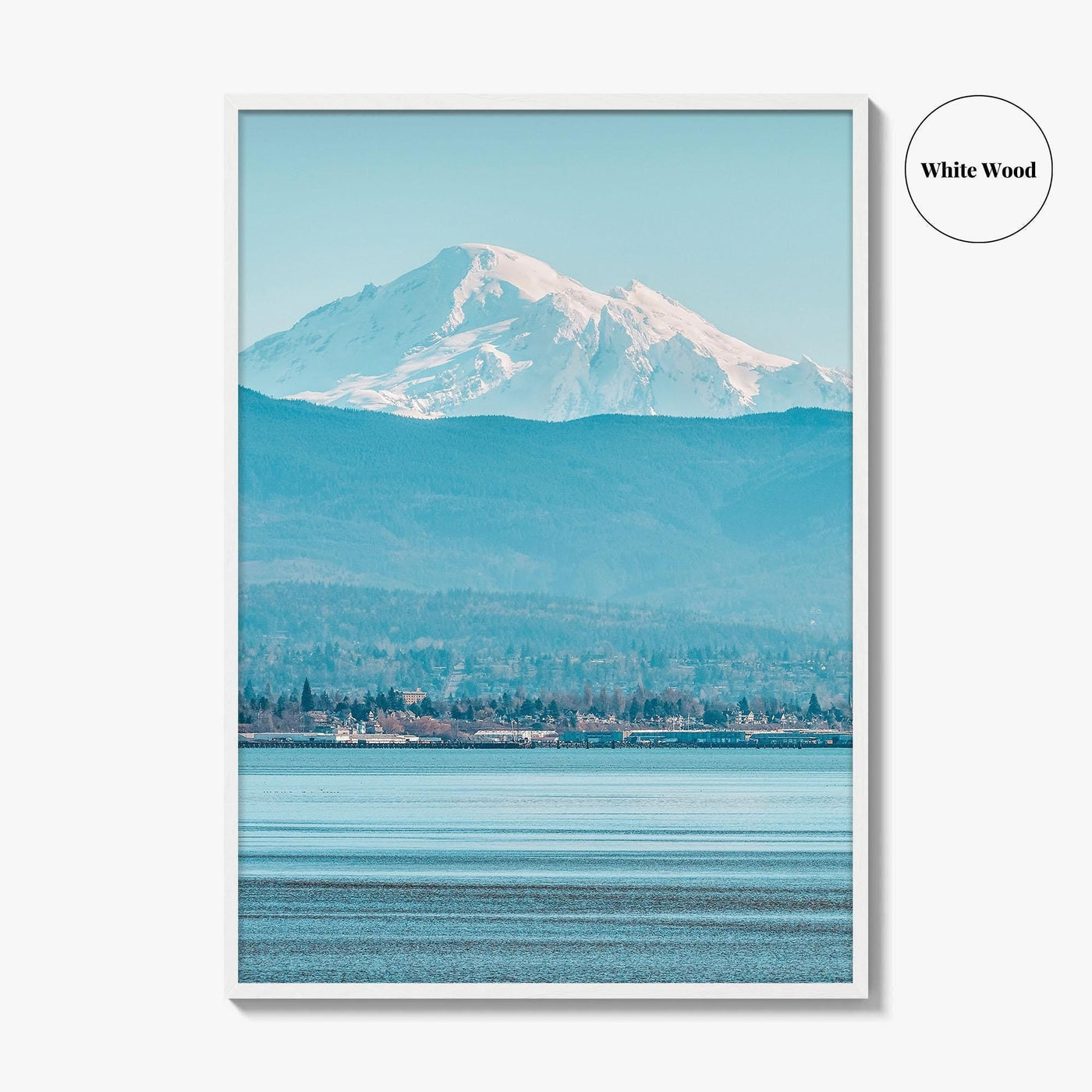 Bellingham Fine Art Photo Print, Mount Baker, Bellingham Bay, Washington Wall Poster, PNW