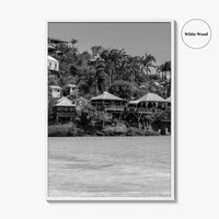 Antigua and Barbuda Black and White Fine Art Photo Print, Caribbean Poster