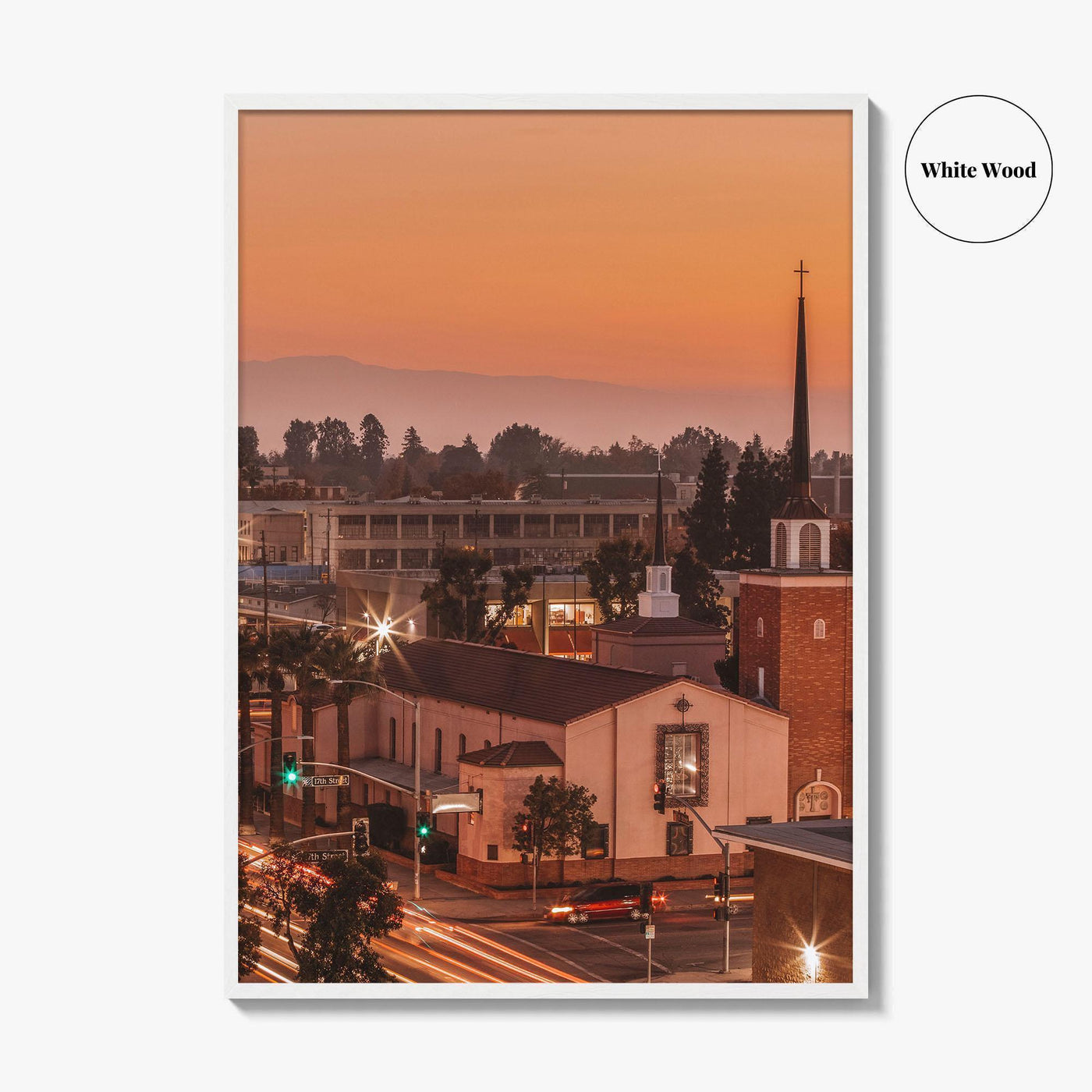 Bakersfield Fine Art Photo Print, California USA Poster, Kern County, Historic Downtown