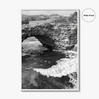 Bali Black and White Fine Art Photo Print, Nusa Penida Broken Bay, Indonesia Poster