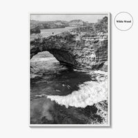 Bali Black and White Fine Art Photo Print, Nusa Penida Broken Bay, Indonesia Poster