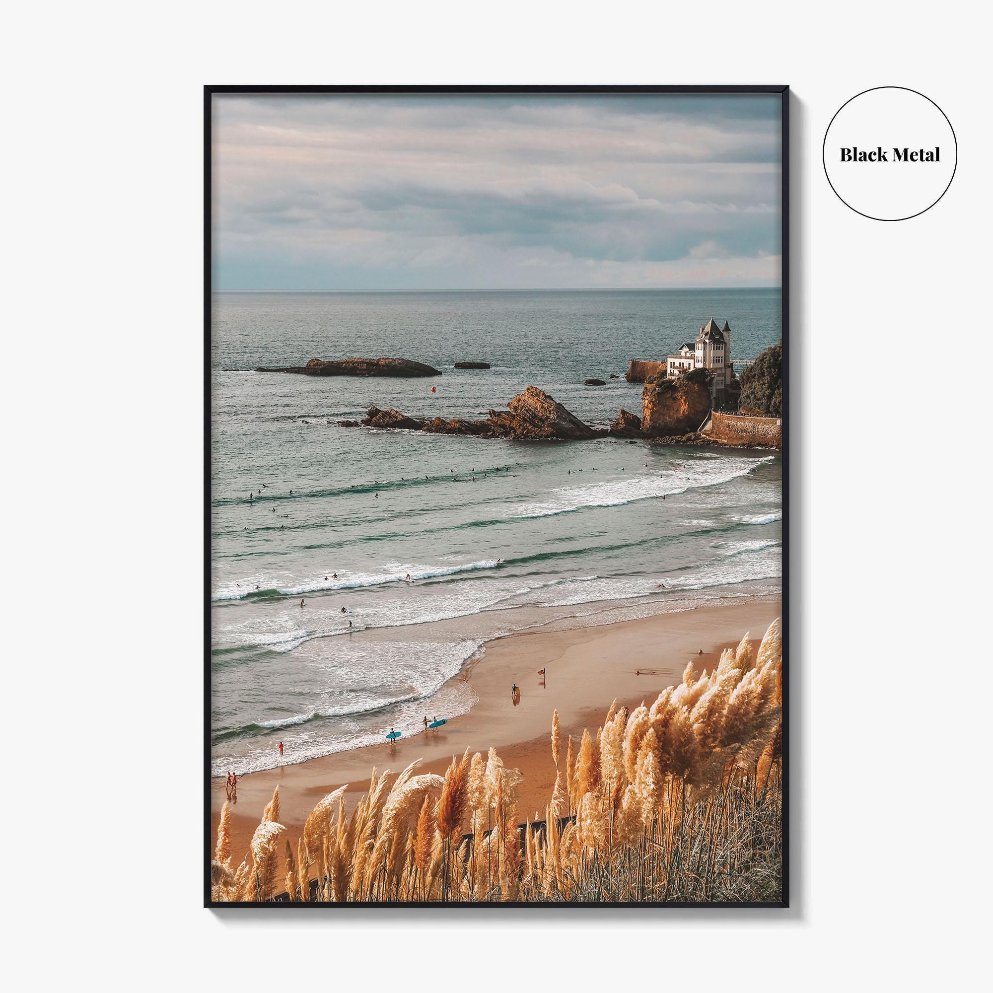 Biarritz Fine Art Photo Print, Cote des Basques Beach, Basque Country, France, Wall Decor