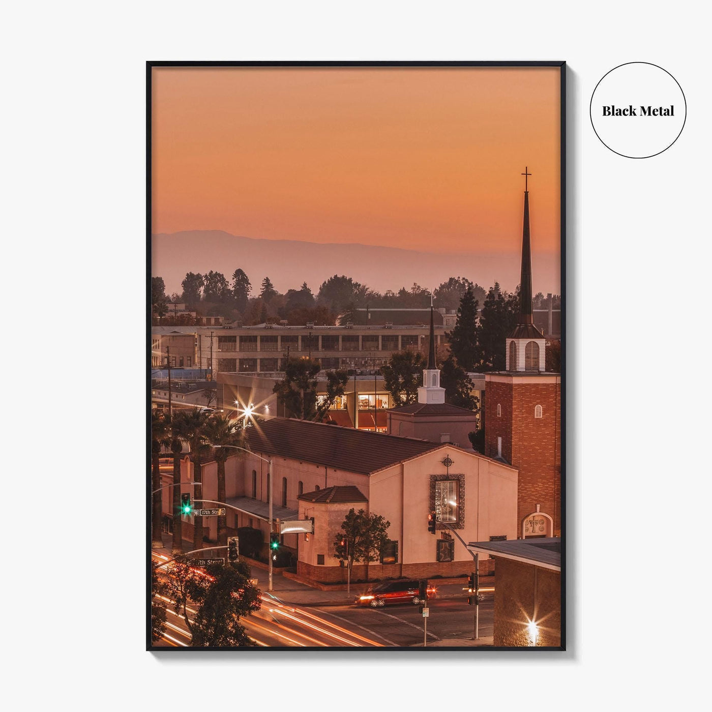 Bakersfield Fine Art Photo Print, California USA Poster, Kern County, Historic Downtown