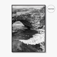 Bali Black and White Fine Art Photo Print, Nusa Penida Broken Bay, Indonesia Poster