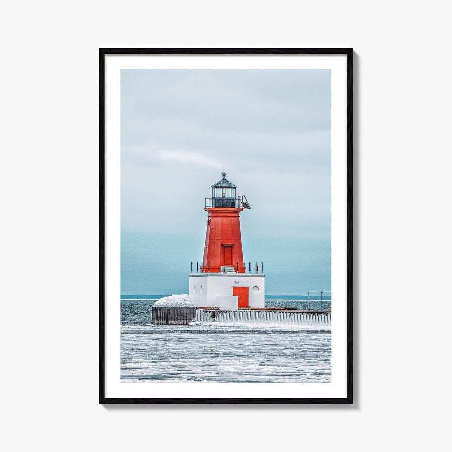 Ann Arbor Fine Art Photo Print, Michigan Lighthouse Wall Decor Poster, USA