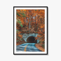 Asheville Fine Art Photo Print, Blue Ridge Parkway Tunnel, North Carolina Wall Poster
