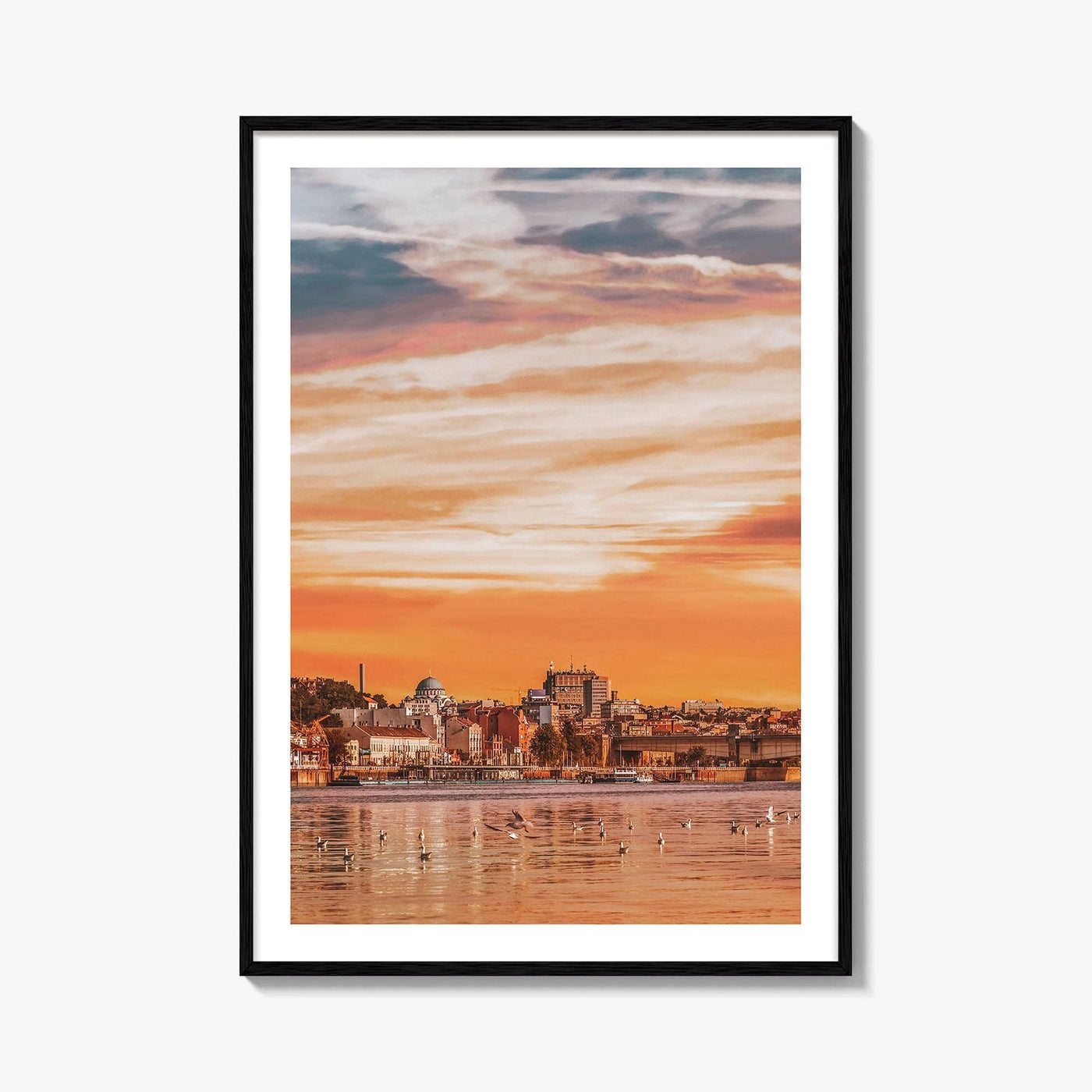 Belgrade Skyline Fine Art Photo Print, Sava River, Serbia, Beograd, Wall Poster