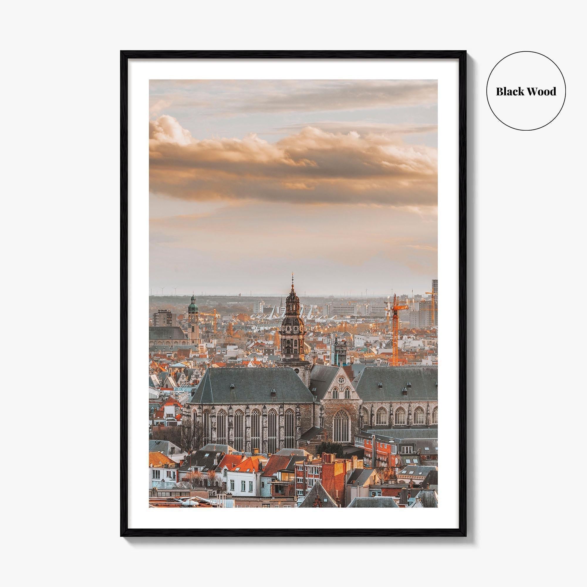 Antwerp Skyline Fine Art Photo Print, Belgium Wall Poster, Antwerpen