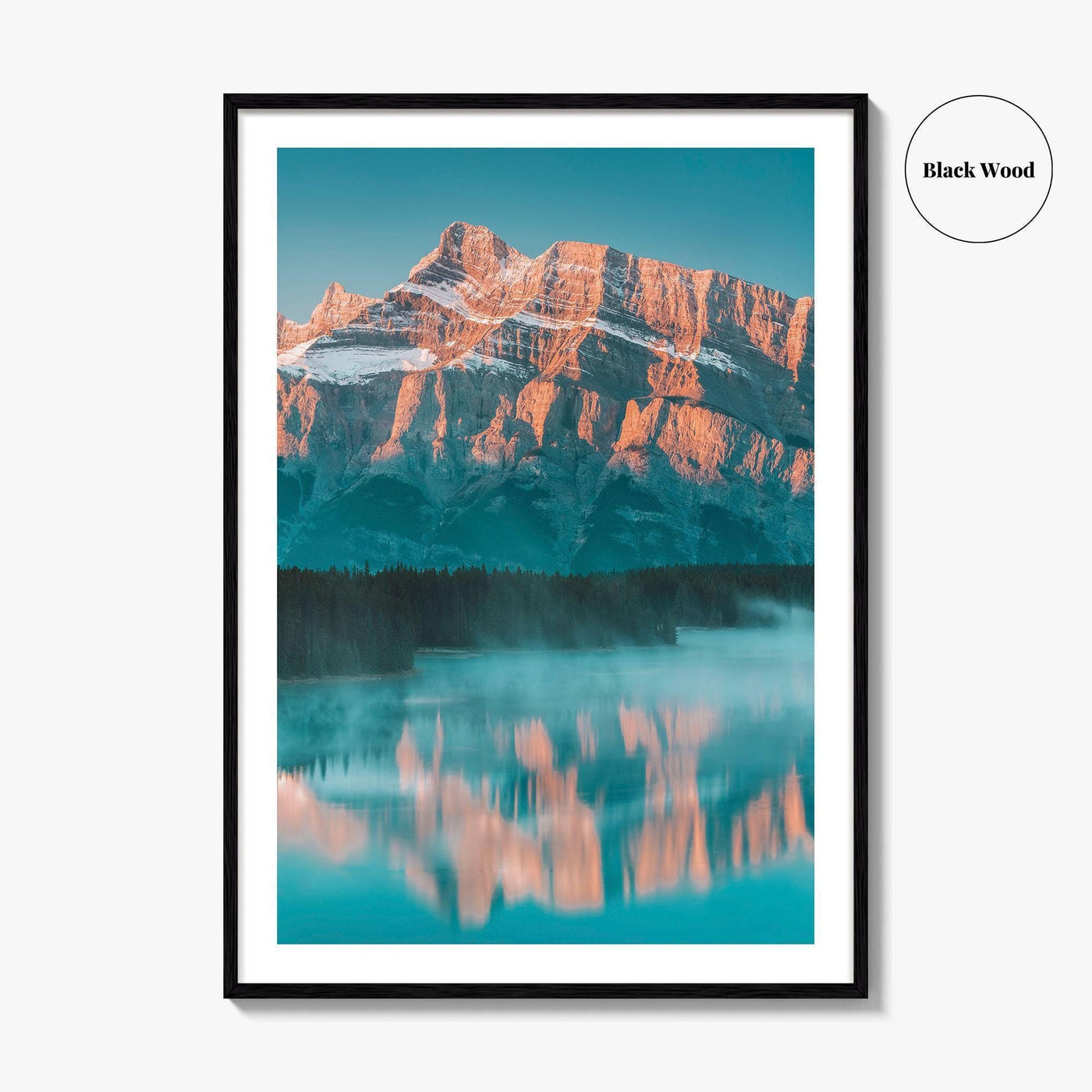 Banff National Park Fine Art Photo Print, Two Jack Lake, Alberta Canada Wall Poster