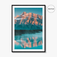 Banff National Park Fine Art Photo Print, Two Jack Lake, Alberta Canada Wall Poster
