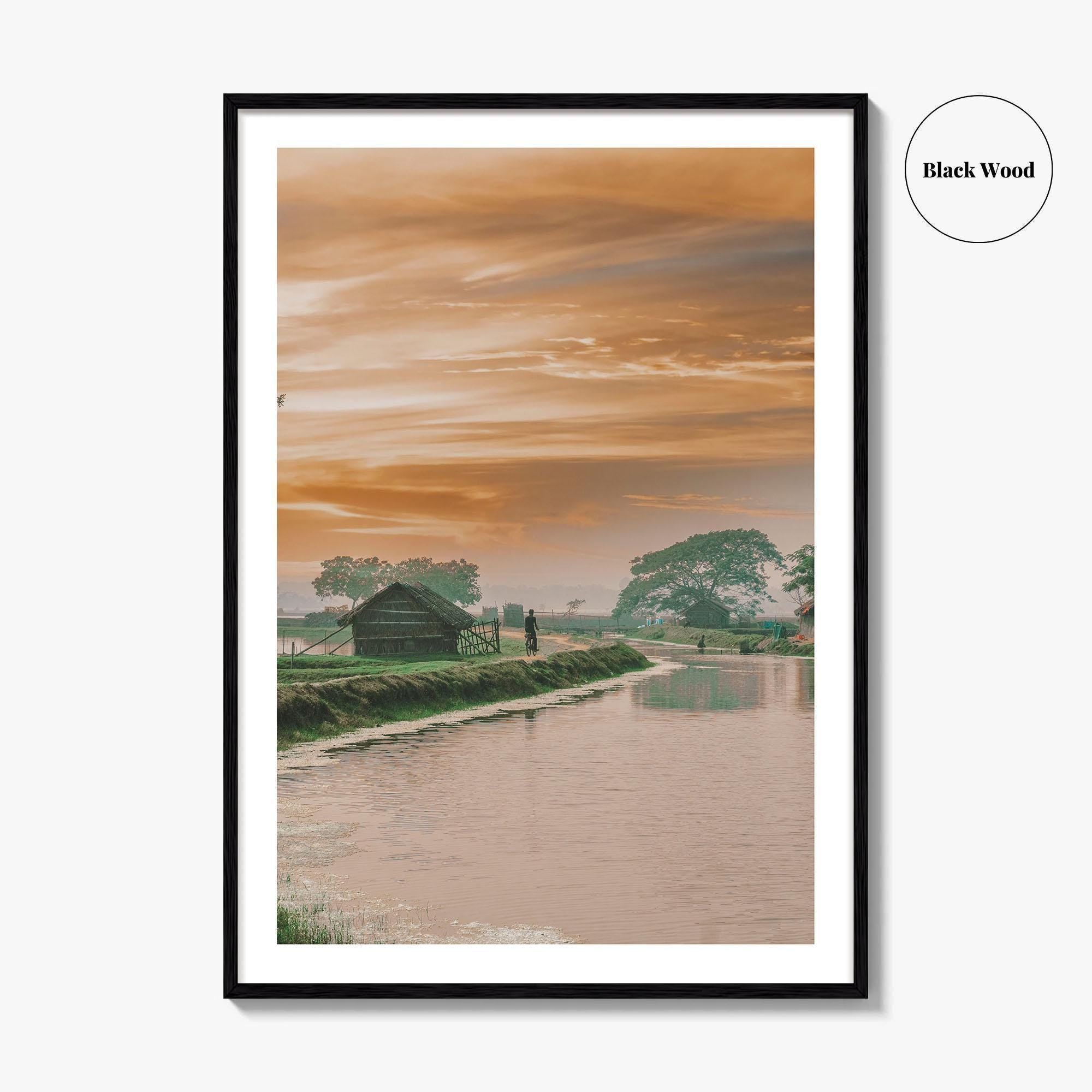 Bangladesh Fine Art Photo Print, Village Wall Decor, Rural Poster, Asia