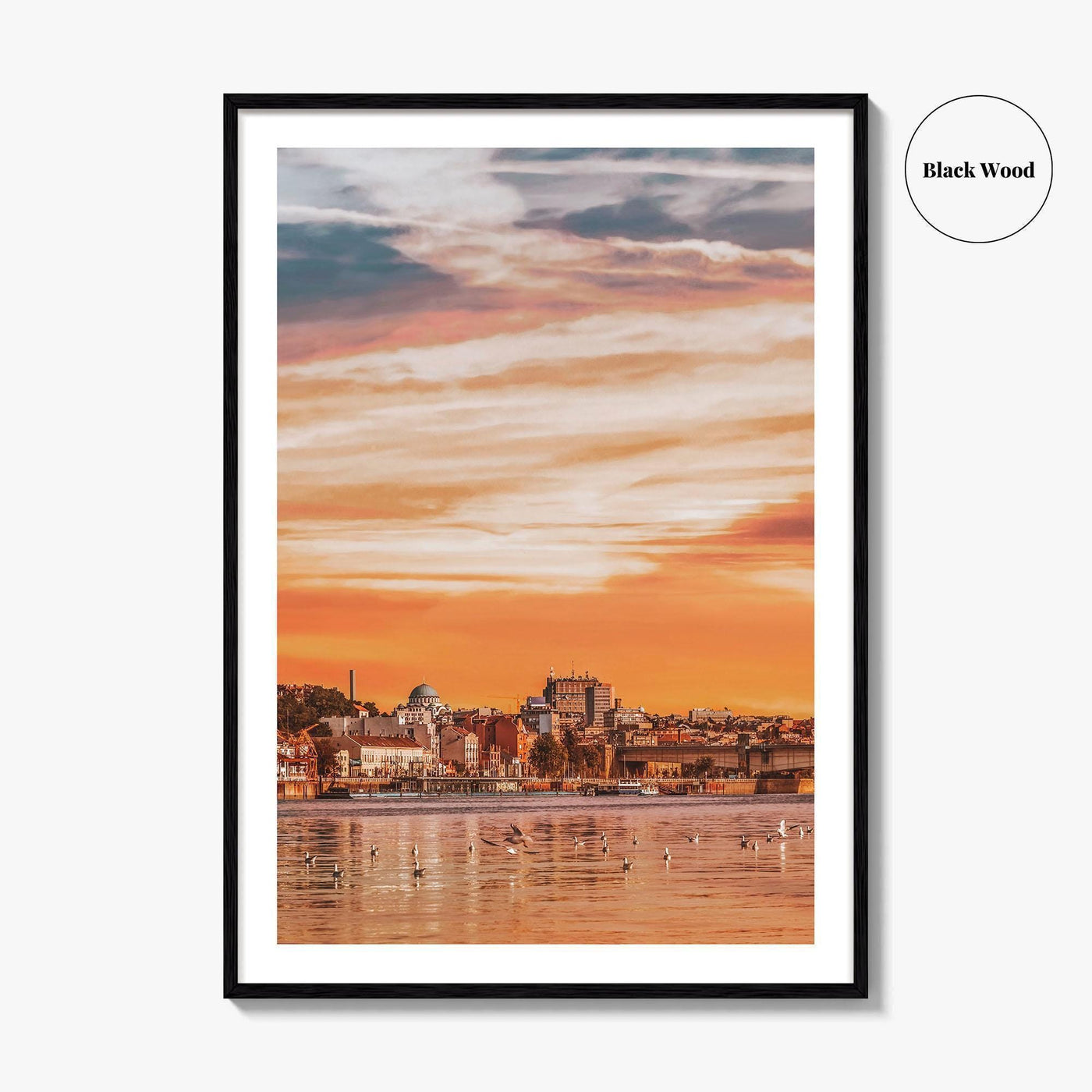 Belgrade Skyline Fine Art Photo Print, Sava River, Serbia, Beograd, Wall Poster
