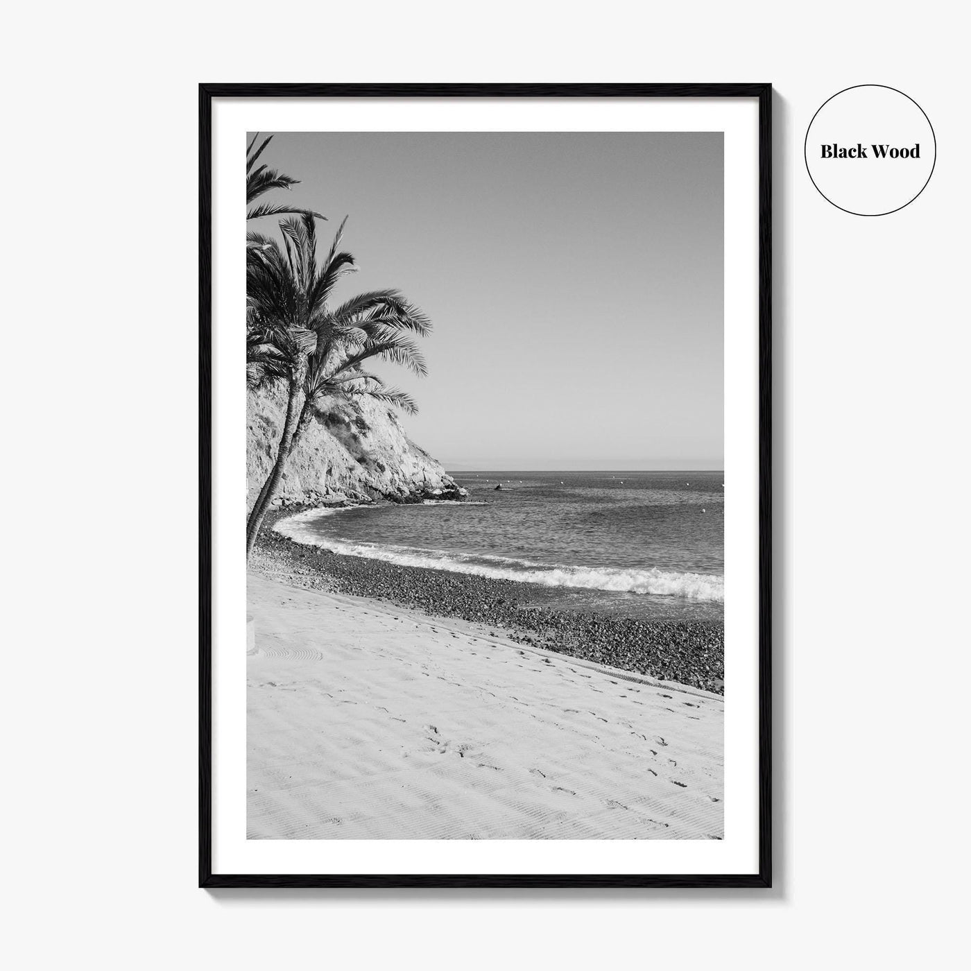 Avalon California Black and White Fine Art Photo Print, Catalina Island, Descanso Beach, Poster
