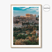 Athens Greece Skyline Fine Art Photo Print, Acropolis Wall Poster