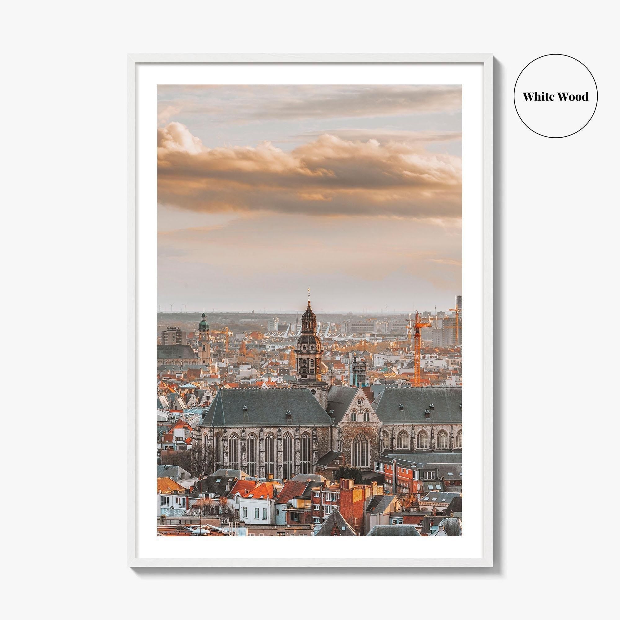 Antwerp Skyline Fine Art Photo Print, Belgium Wall Poster, Antwerpen