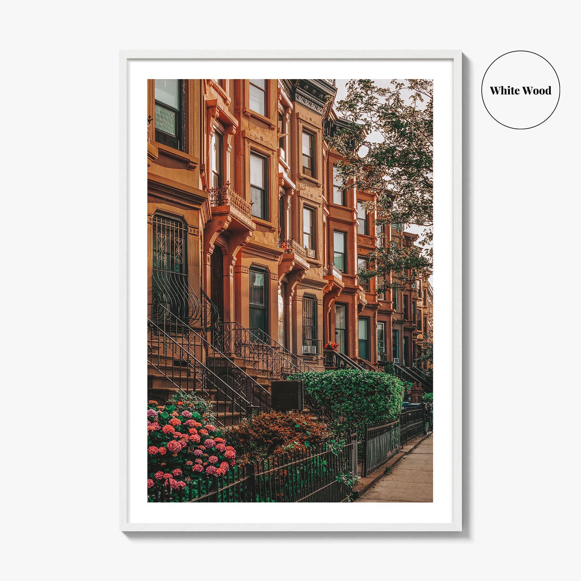 Bedford-Stuyvesant Fine Art Photo Print, Brooklyn Brownstones, NYC Wall Art Poster