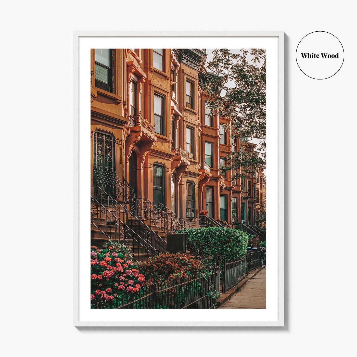 Bedford-Stuyvesant Fine Art Photo Print, Brooklyn Brownstones, NYC Wall Art Poster