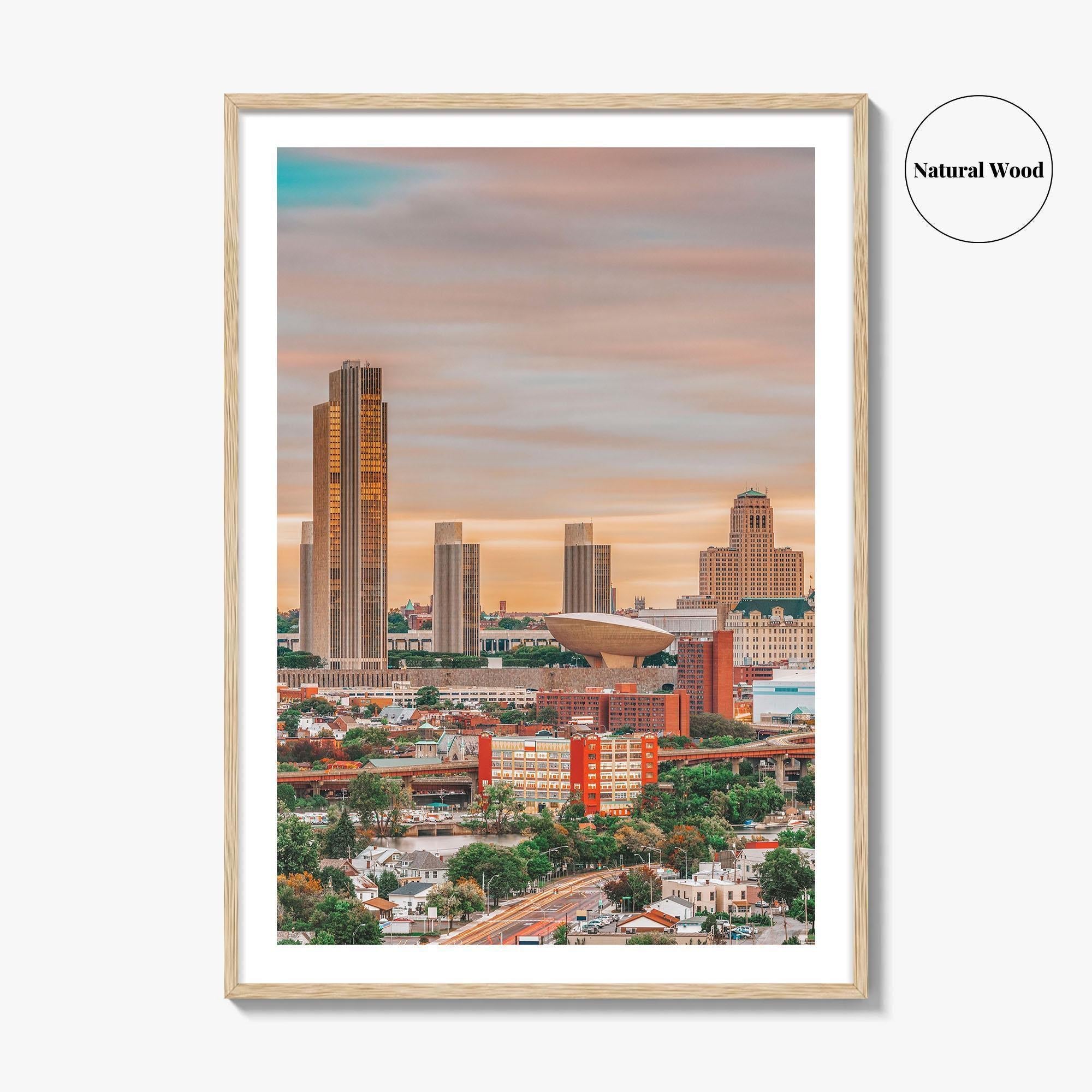 Albany New York Skyline Fine Art Photo Print, Wall Decor Poster, USA