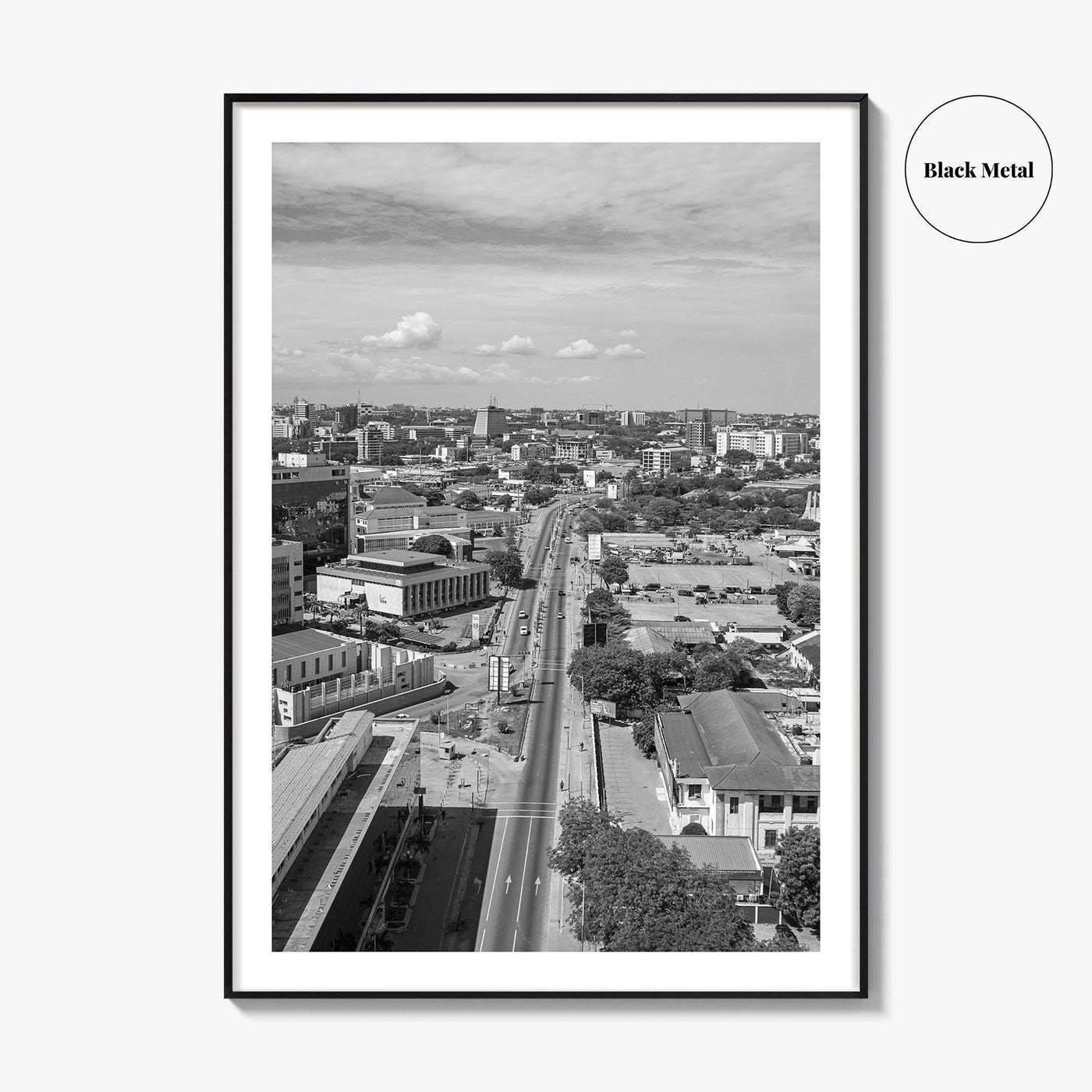 Accra Black and White Fine Art Photo Print, Ghana Central Poster, West Africa Decor