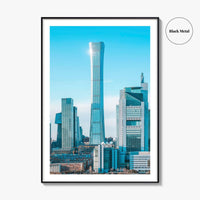 Beijing Skyline Fine Art Photo Print, China, CBD Guomao, Wall Decor Poster