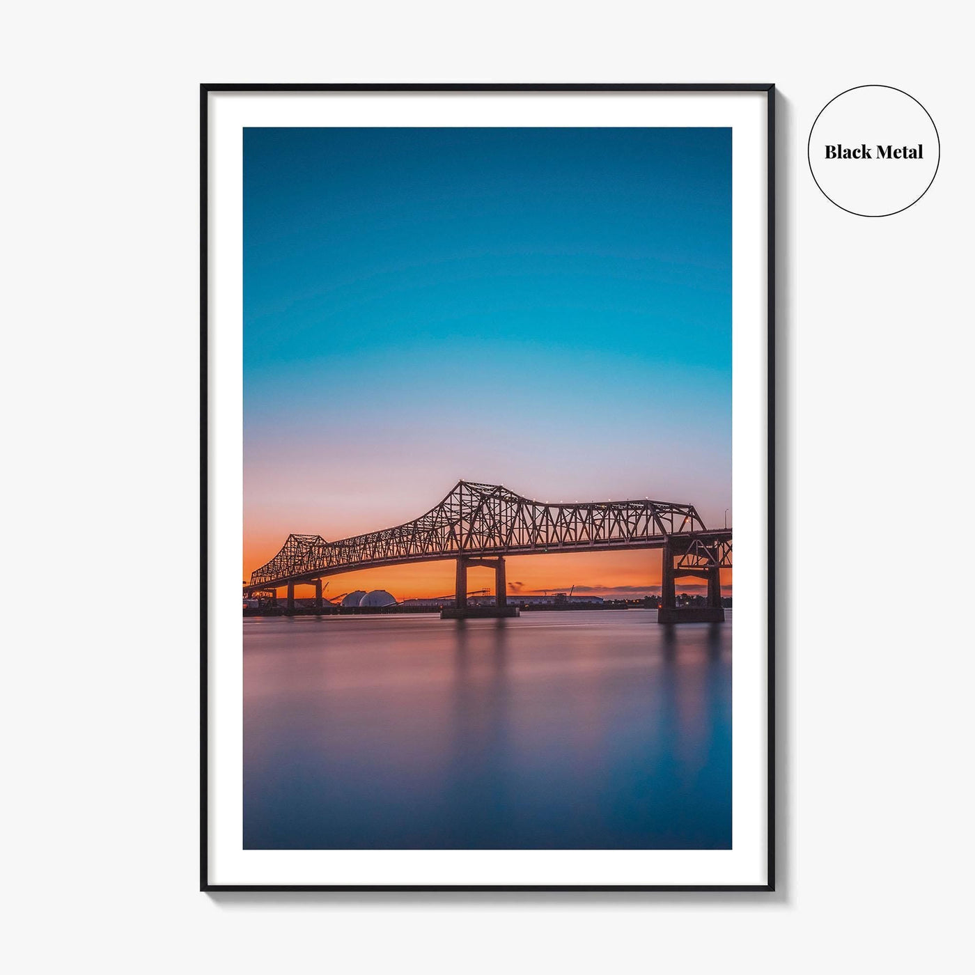 Baton Rouge Fine Art Photo Print, Louisiana, Mississippi River Bridge, USA Wall Decor Poster