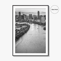 Austin Skyline Black and White Fine Art Photo Print, Texas, USA Poster, Wall Decor