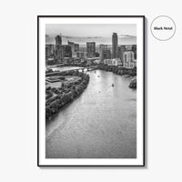 Austin Skyline Black and White Fine Art Photo Print, Texas, USA Poster, Wall Decor