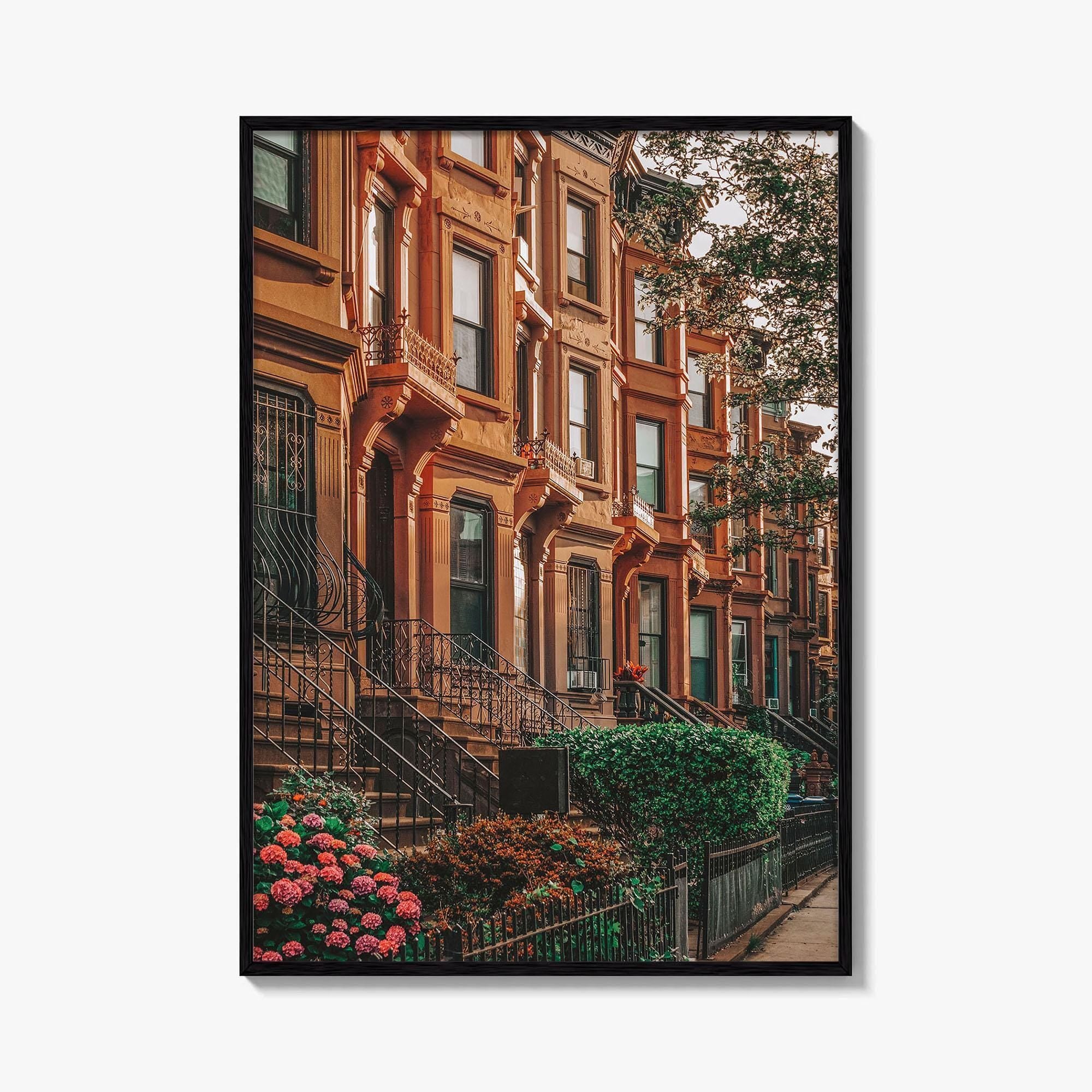 Bedford-Stuyvesant Fine Art Photo Print, Brooklyn Brownstones, NYC Wall Art Poster