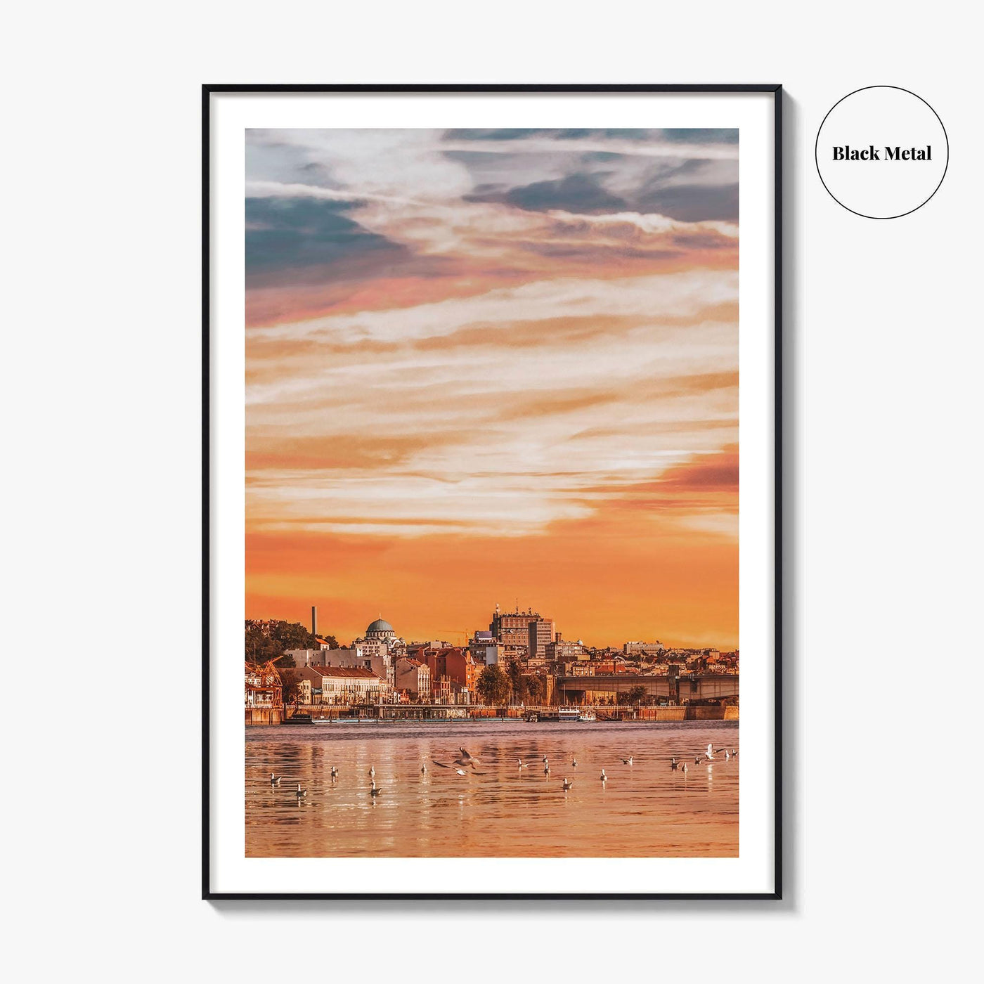 Belgrade Skyline Fine Art Photo Print, Sava River, Serbia, Beograd, Wall Poster