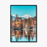 Bend Fine Art Photo Print, Mirror Pond Deschutes River, Oregon USA Wall Decor Poster