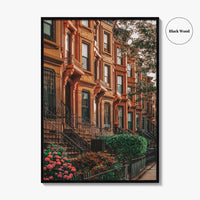 Bedford-Stuyvesant Fine Art Photo Print, Brooklyn Brownstones, NYC Wall Art Poster