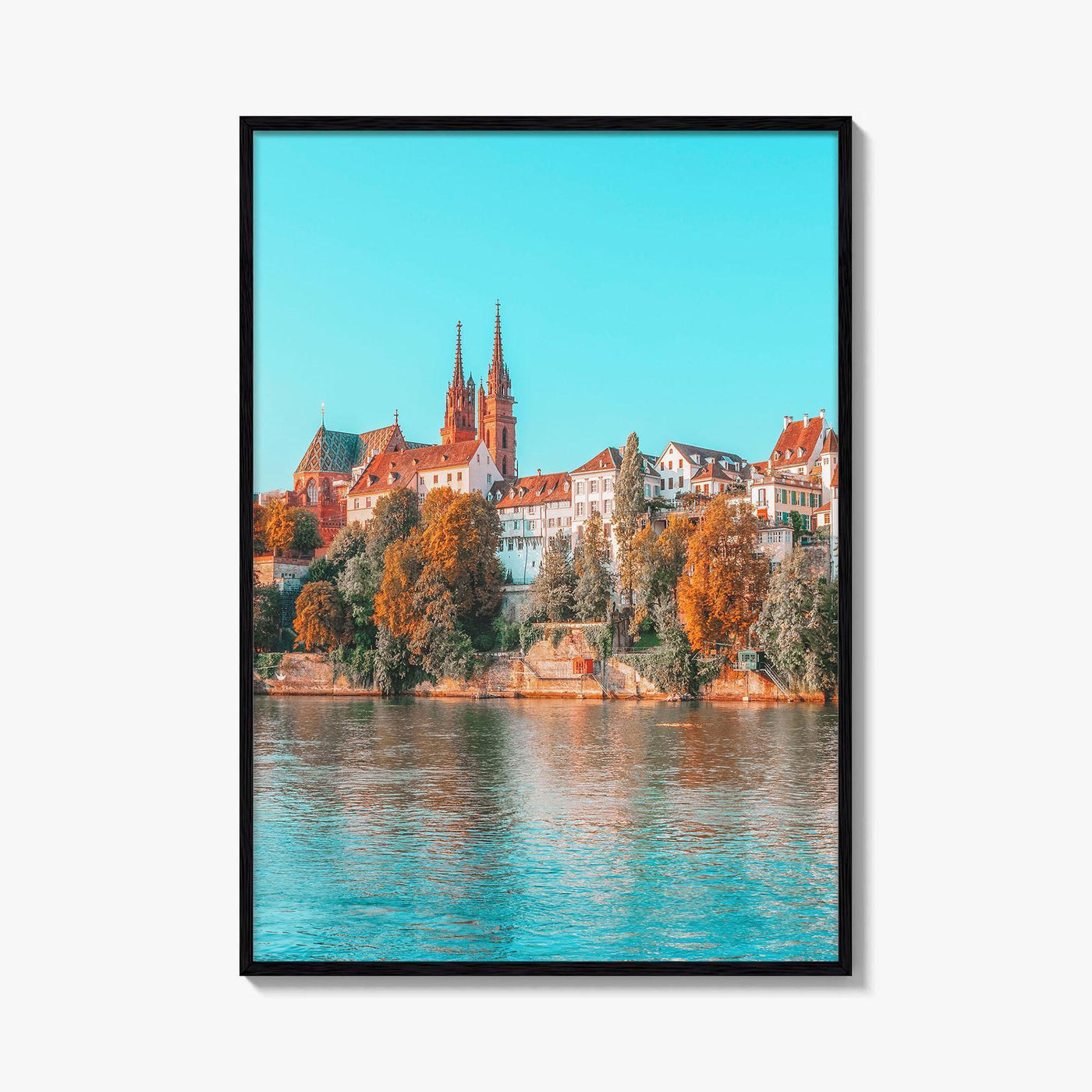 Basel Fine Art Photo Print, Basler Münster, Rhine River, Switzerland