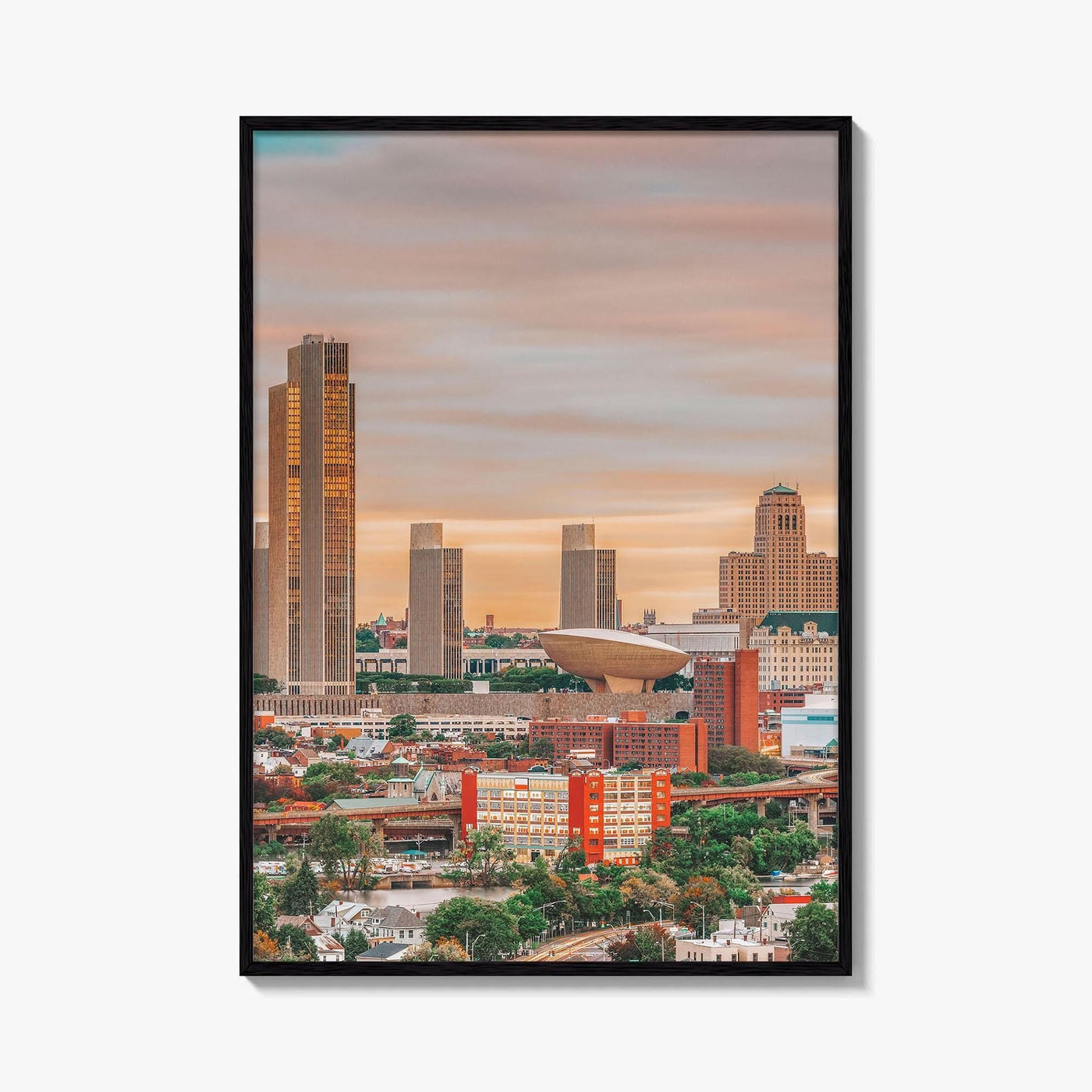 Albany New York Skyline Fine Art Photo Print, Wall Decor Poster, USA