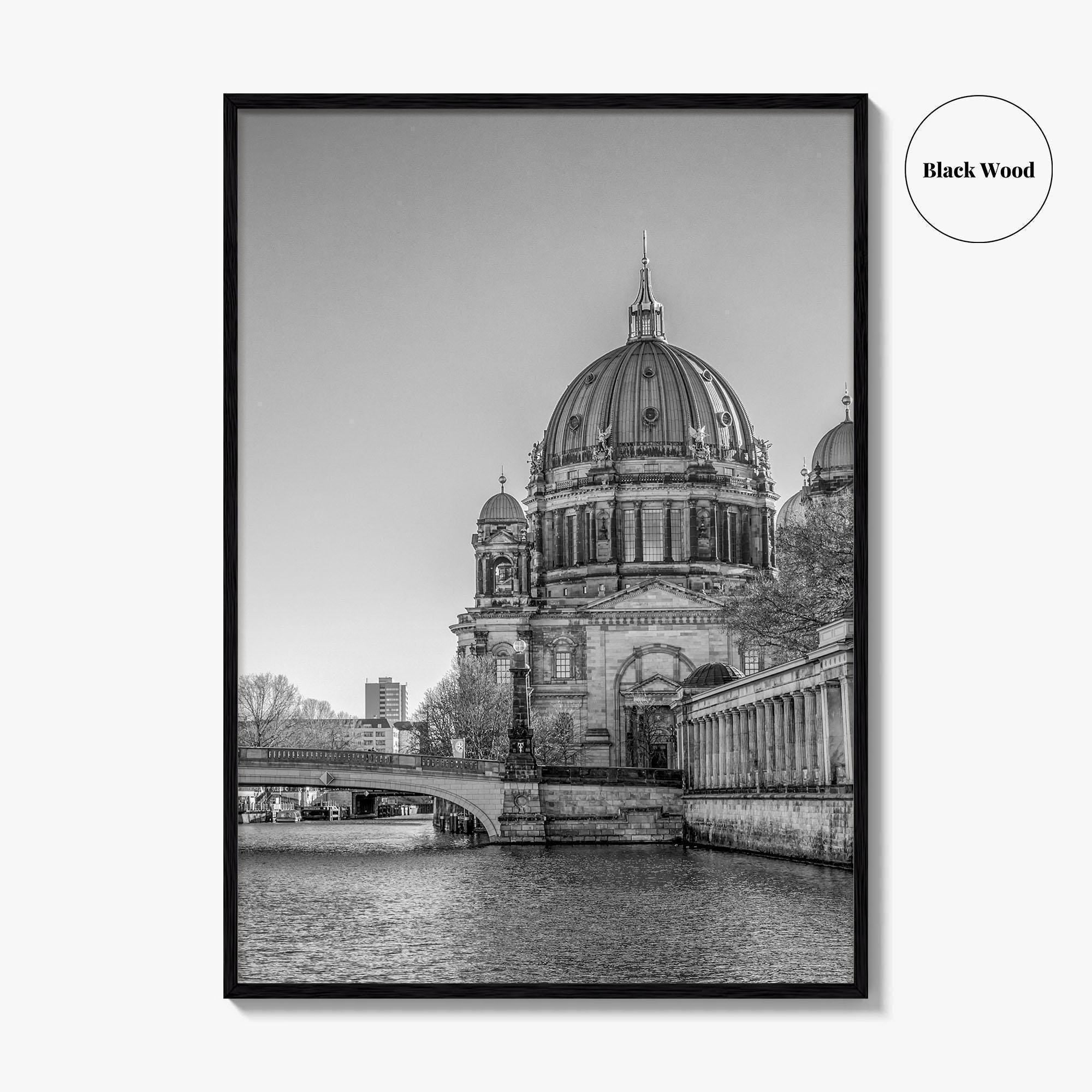 Berlin Black and White Fine Art Photo Print, Berliner Dom Museum Island Germany Poster