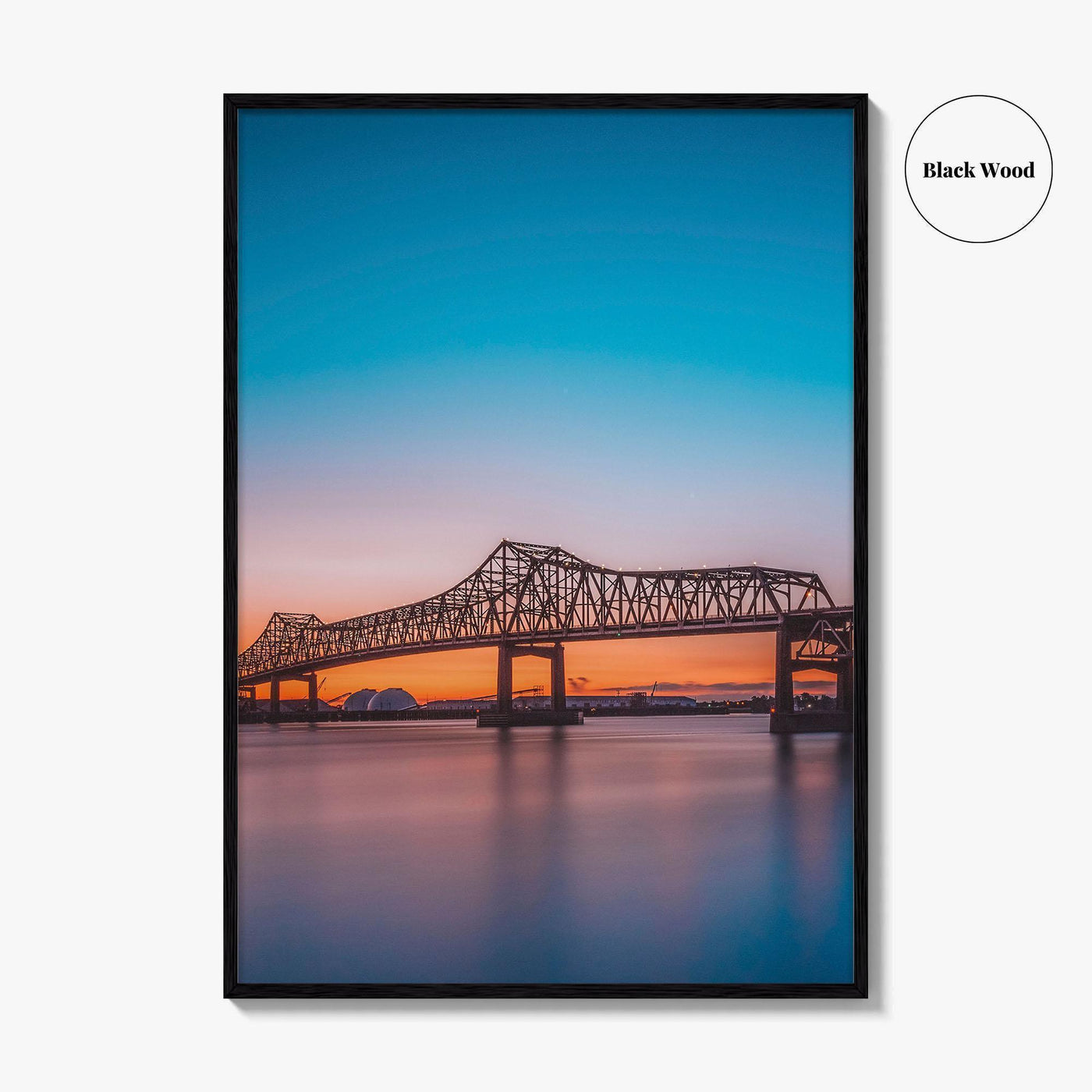 Baton Rouge Fine Art Photo Print, Louisiana, Mississippi River Bridge, USA Wall Decor Poster
