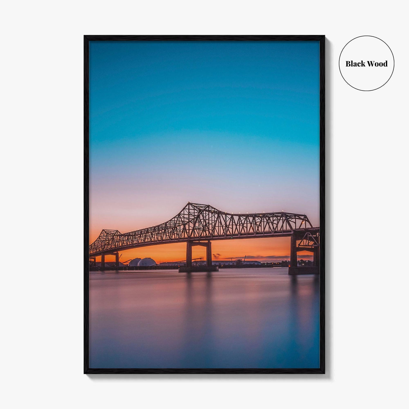 Baton Rouge Fine Art Photo Print, Louisiana, Mississippi River Bridge, USA Wall Decor Poster