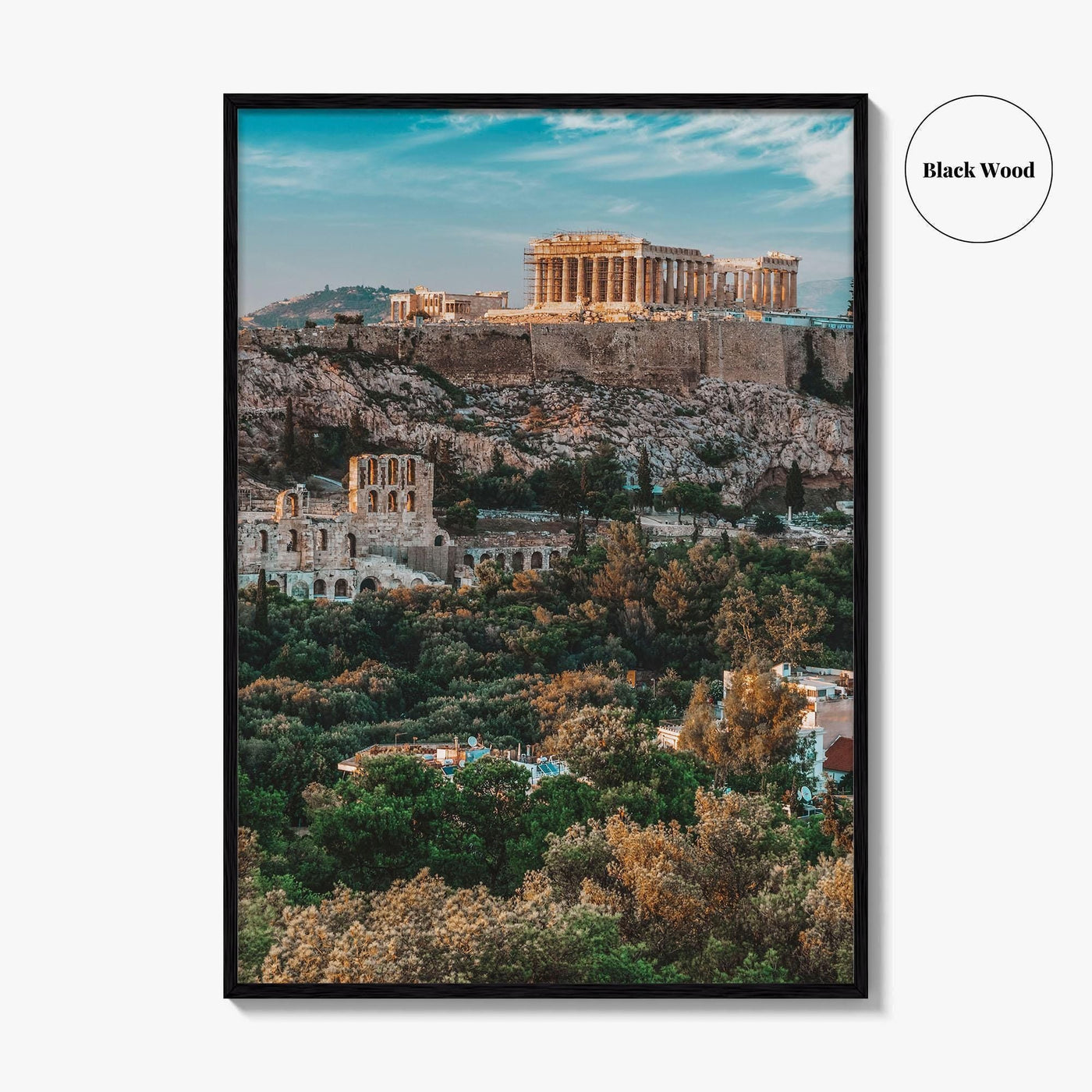 Athens Greece Skyline Fine Art Photo Print, Acropolis Wall Poster