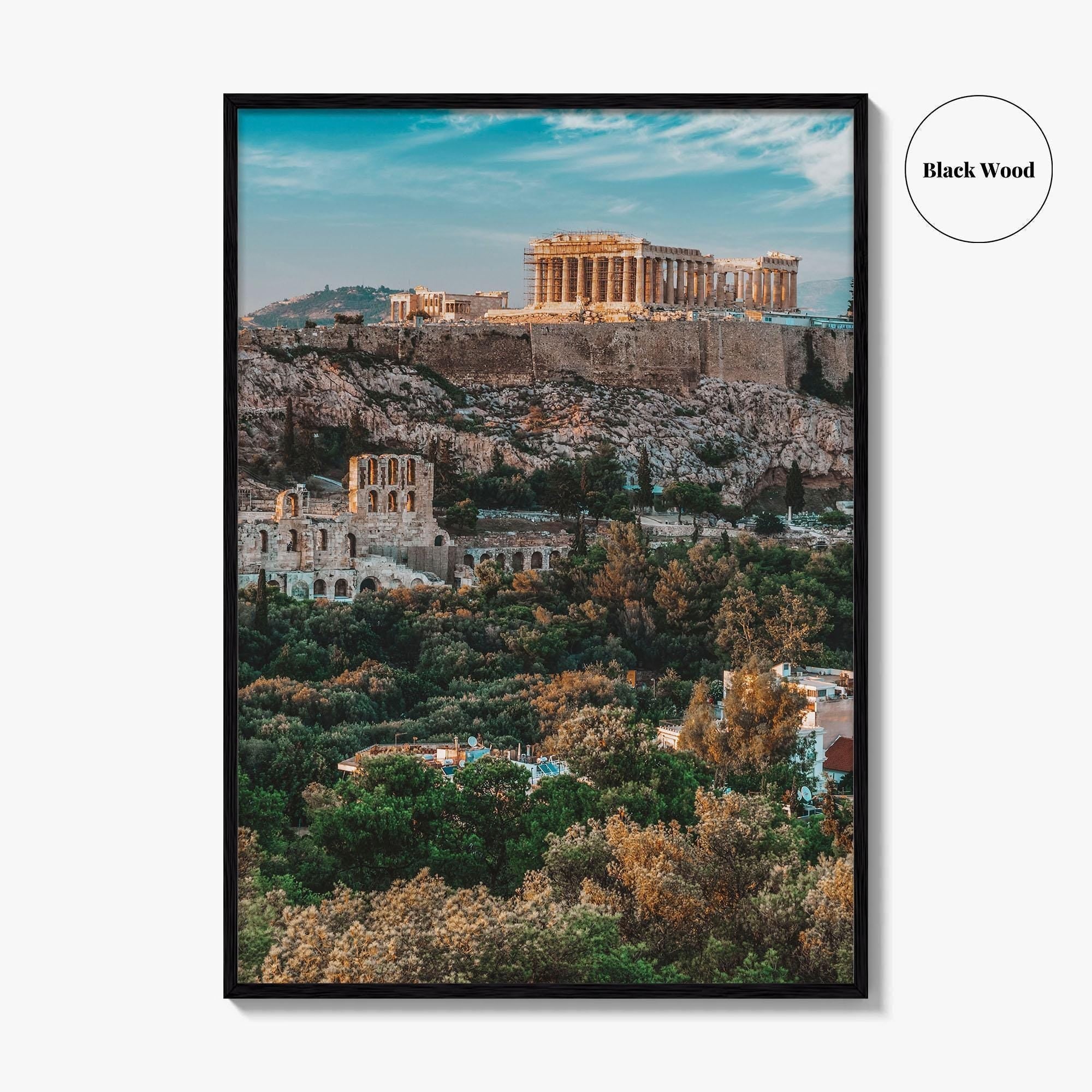 Athens Greece Skyline Fine Art Photo Print, Acropolis Wall Poster