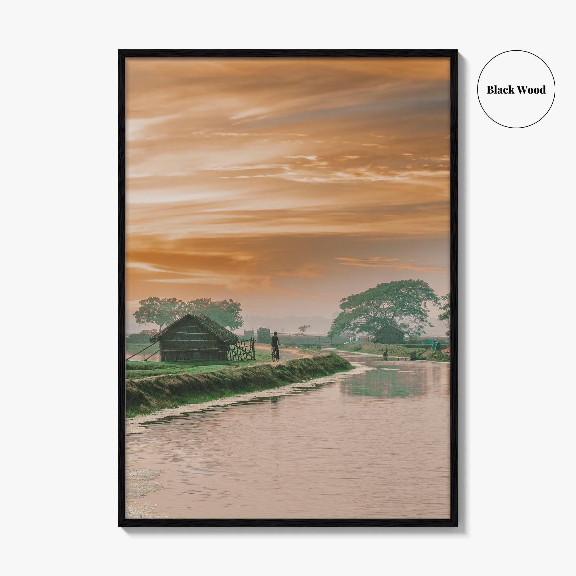 Bangladesh Fine Art Photo Print, Village Wall Decor, Rural Poster, Asia