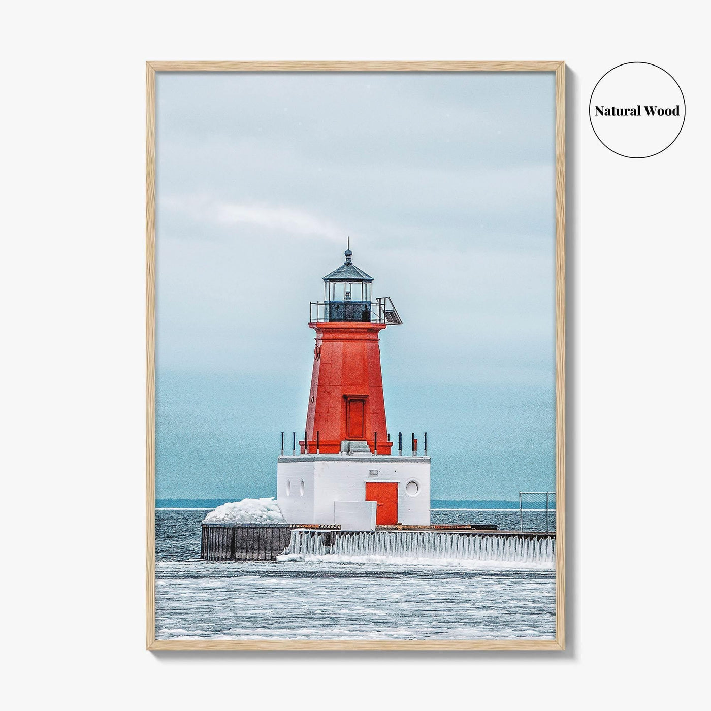 Ann Arbor Fine Art Photo Print, Michigan Lighthouse Wall Decor Poster, USA