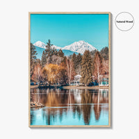 Bend Fine Art Photo Print, Mirror Pond Deschutes River, Oregon USA Wall Decor Poster