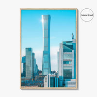 Beijing Skyline Fine Art Photo Print, China, CBD Guomao, Wall Decor Poster