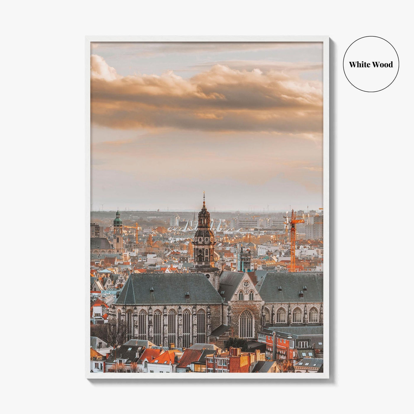 Antwerp Skyline Fine Art Photo Print, Belgium Wall Poster, Antwerpen