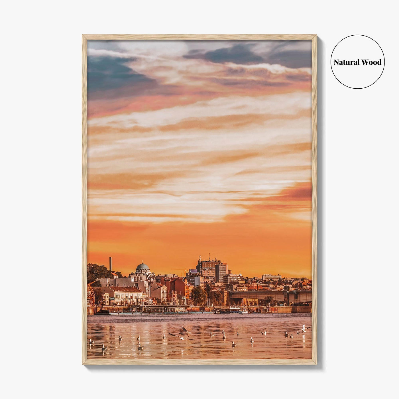 Belgrade Skyline Fine Art Photo Print, Sava River, Serbia, Beograd, Wall Poster