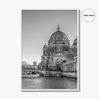 Berlin Black and White Fine Art Photo Print, Berliner Dom Museum Island Germany Poster