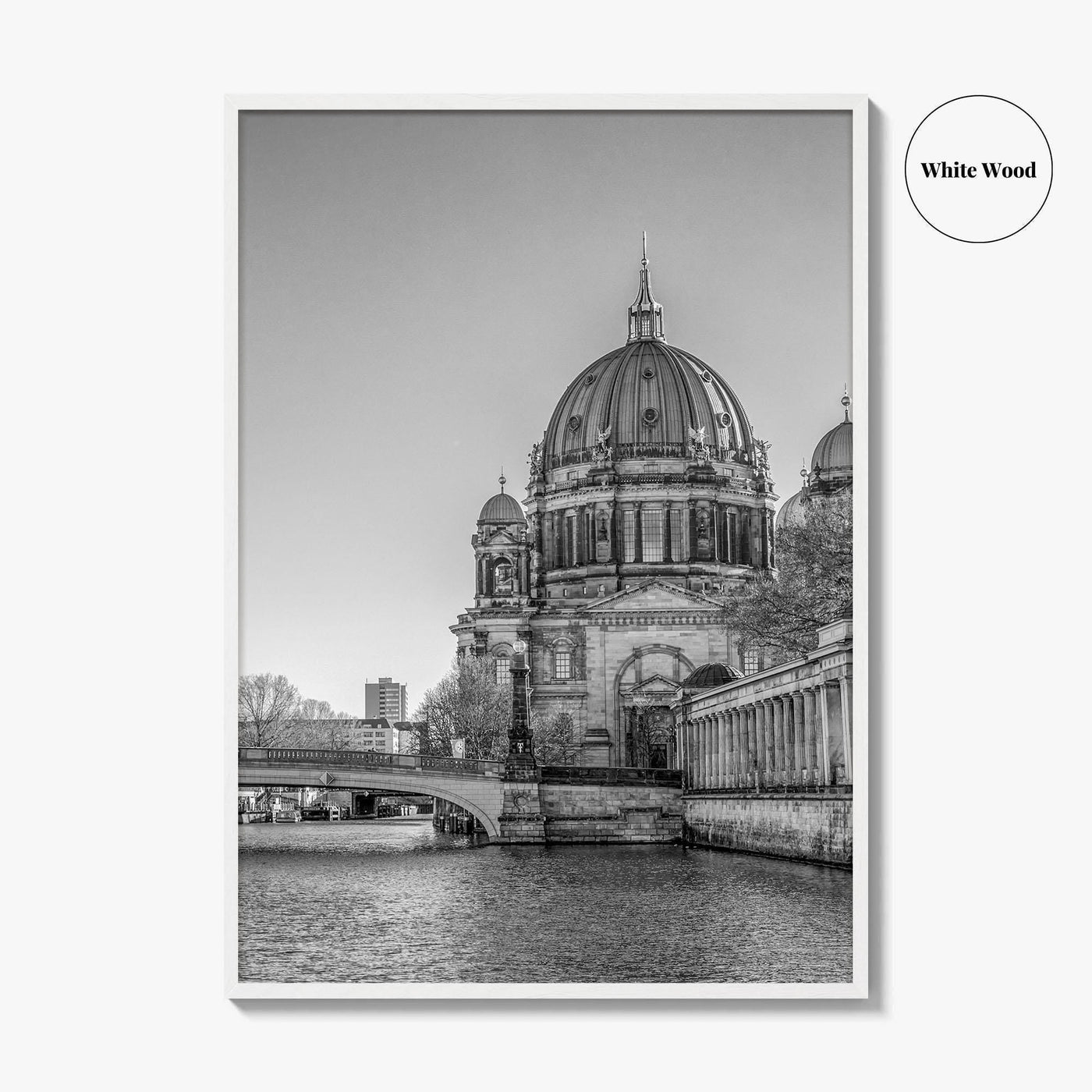 Berlin Black and White Fine Art Photo Print, Berliner Dom Museum Island Germany Poster