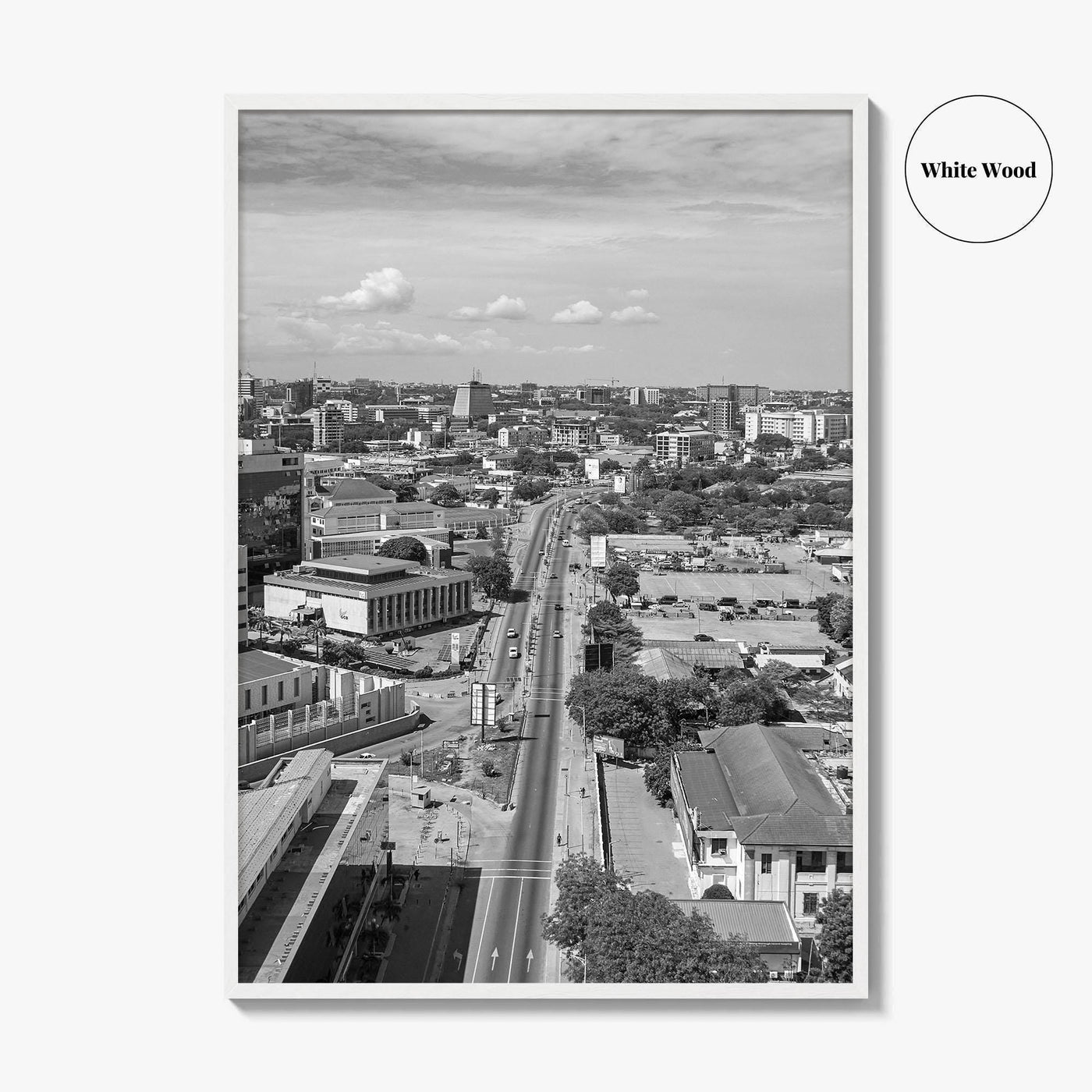 Accra Black and White Fine Art Photo Print, Ghana Central Poster, West Africa Decor